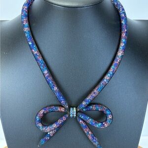 Betsey Johnson Dark Shadows Bow Necklace